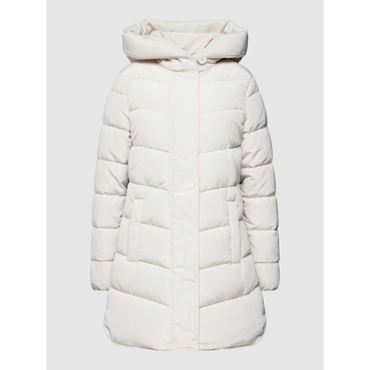 Płaszcz pikowany z kapturem ze sklepu Peek&Cloppenburg  w kategorii Płaszcze damskie - zdjęcie 168175678