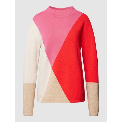 Sweter z dzianiny w stylu Colour Blocking ze sklepu Peek&Cloppenburg  w kategorii Swetry damskie - zdjęcie 168176005