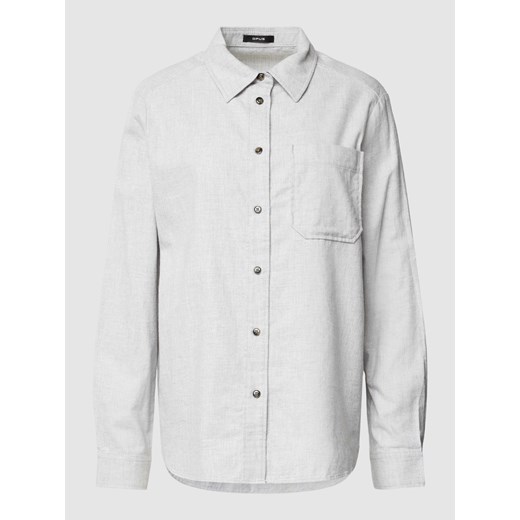 Bluzka koszulowa z efektem melanżu model ‘Farven’ ze sklepu Peek&Cloppenburg  w kategorii Koszule damskie - zdjęcie 168176188