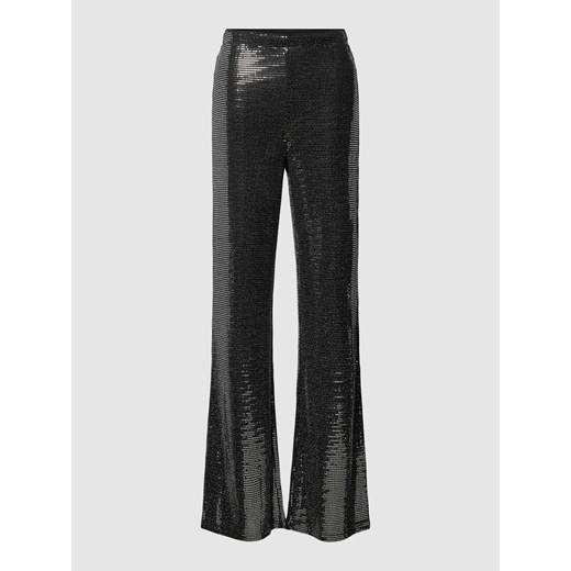 Spodnie z cekinowym obszyciem na całej powierzchni ze sklepu Peek&Cloppenburg  w kategorii Spodnie damskie - zdjęcie 168176497
