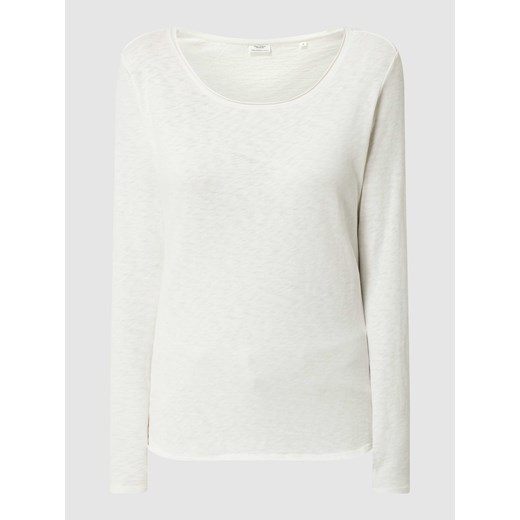 Bluzka z długim rękawem z bawełny ekologicznej ze sklepu Peek&Cloppenburg  w kategorii Bluzki damskie - zdjęcie 168176557