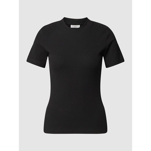 T-shirt z prążkowaniem ze sklepu Peek&Cloppenburg  w kategorii Bluzki damskie - zdjęcie 168177705