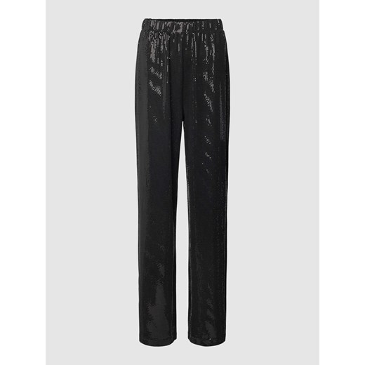 Spodnie materiałowe z cekinowym obszyciem model ‘Disco’ ze sklepu Peek&Cloppenburg  w kategorii Spodnie damskie - zdjęcie 168177806