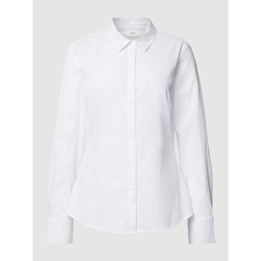 Bluzka koszulowa z krytą listwą guzikową ze sklepu Peek&Cloppenburg  w kategorii Koszule damskie - zdjęcie 168177907