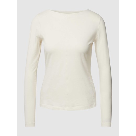 Bluzka z długim rękawem w jednolitym kolorze ze sklepu Peek&Cloppenburg  w kategorii Bluzki damskie - zdjęcie 168177976