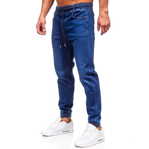 Niebieskie jeansy męskie Denley casual 