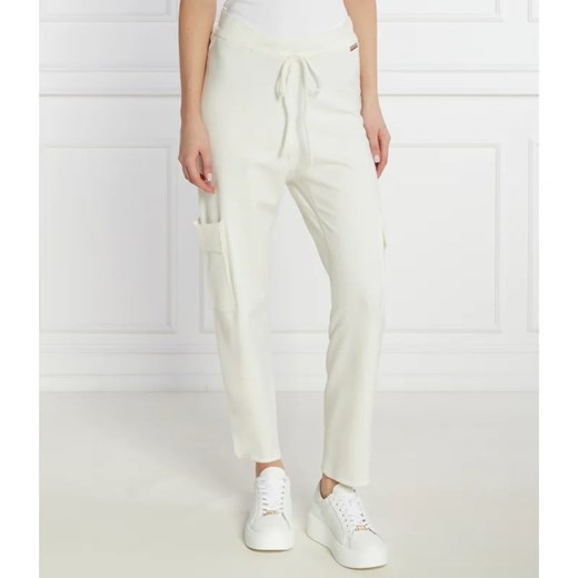Twinset U&B Spodnie dzianinowe | Straight fit | z dodatkiem wełny ze sklepu Gomez Fashion Store w kategorii Spodnie damskie - zdjęcie 168187427