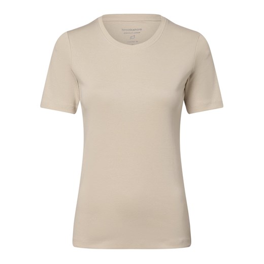 brookshire T-shirt damski Kobiety Bawełna kitt jednolity M vangraaf