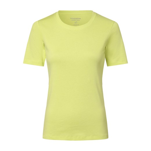 brookshire T-shirt damski Kobiety Bawełna cytrynowy jednolity ze sklepu vangraaf w kategorii Bluzki damskie - zdjęcie 168208696