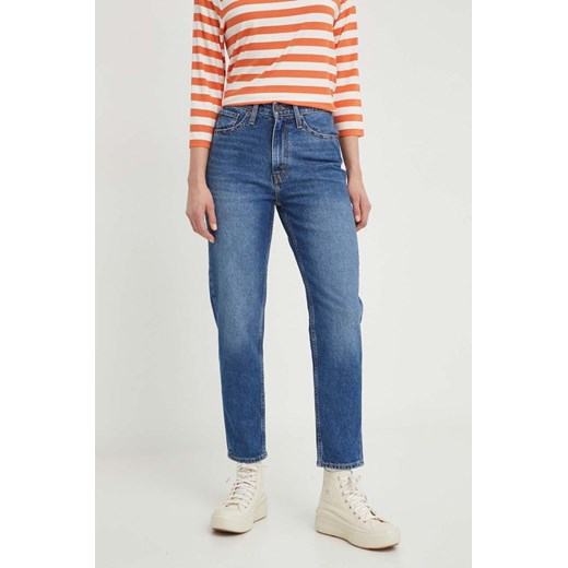 Levi&apos;s jeansy 80S MOM JEAN damskie kolor granatowy ze sklepu ANSWEAR.com w kategorii Jeansy damskie - zdjęcie 168210018