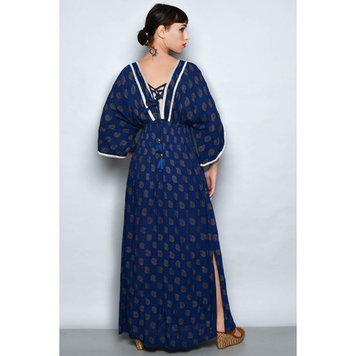 H.H.G. Sukienka w kolorze granatowo-beżowym L promocja Limango Polska