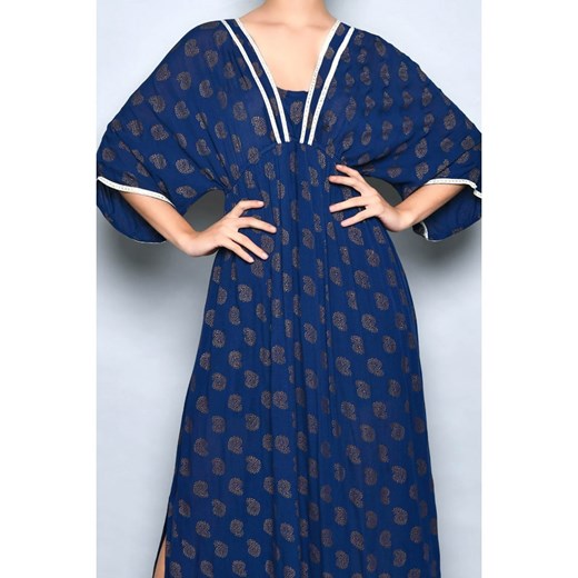 H.H.G. Sukienka w kolorze granatowo-beżowym L promocja Limango Polska