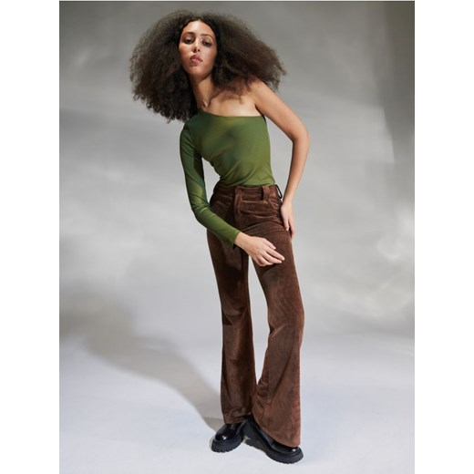 Sinsay - Spodnie flare - brązowy ze sklepu Sinsay w kategorii Spodnie damskie - zdjęcie 168213999