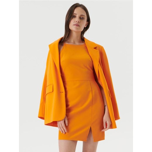 Sinsay - Sukienka mini na ramiączkach - pomarańczowy Sinsay XL wyprzedaż Sinsay