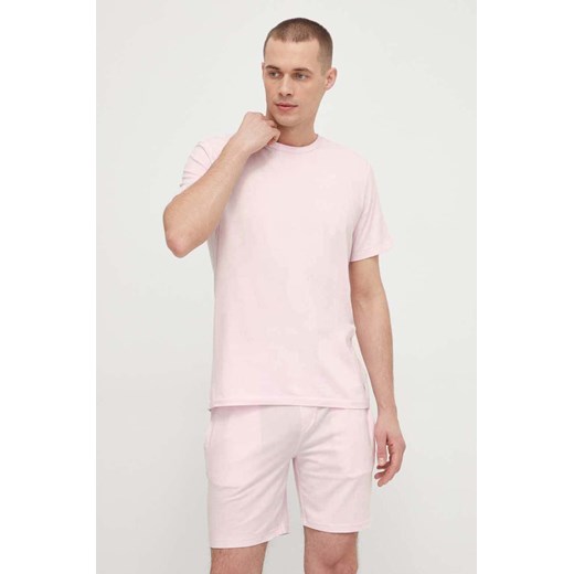 Polo Ralph Lauren t-shirt lounge kolor różowy gładki ze sklepu ANSWEAR.com w kategorii T-shirty męskie - zdjęcie 168215225