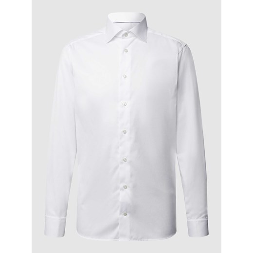 Koszula biznesowa o kroju slim fit z diagonalu ze sklepu Peek&Cloppenburg  w kategorii Koszule męskie - zdjęcie 168215306