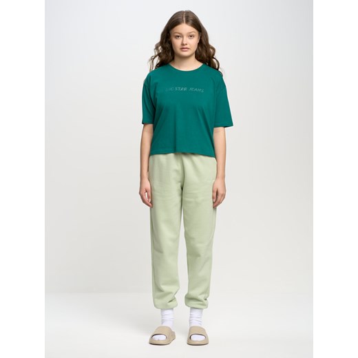 Spodnie dresowe damskie zielone Foxie 301 ze sklepu Big Star w kategorii Spodnie damskie - zdjęcie 168217829