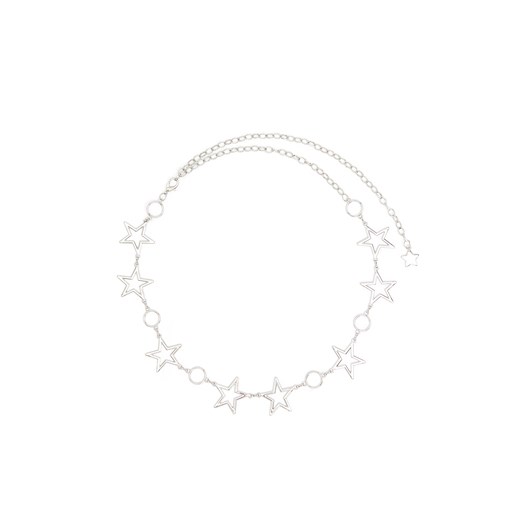 Cropp - Łańcuszkowy pasek do spodni - srebrny Cropp Uniwersalny Cropp