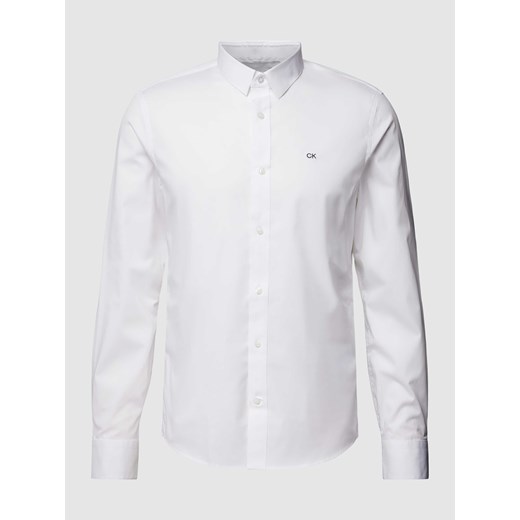 Koszula biznesowa o kroju slim fit z kołnierzykiem typu kent model ‘POPLIN’ ze sklepu Peek&Cloppenburg  w kategorii Koszule męskie - zdjęcie 168221209