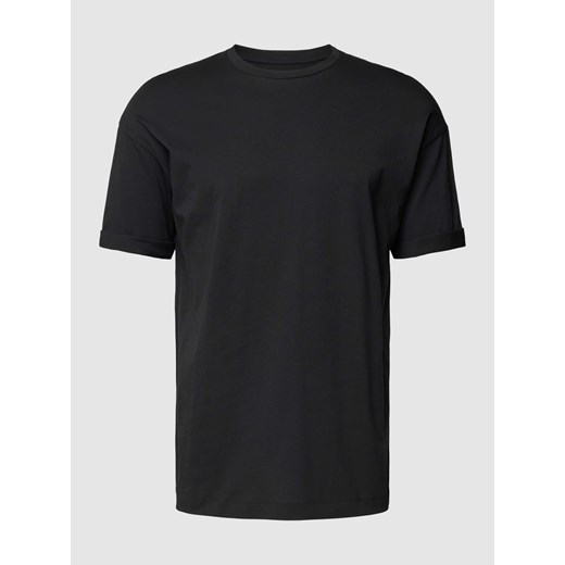 T-shirt z prążkowanym,okrągłym dekoltem model ‘THILO’ ze sklepu Peek&Cloppenburg  w kategorii T-shirty męskie - zdjęcie 168221746