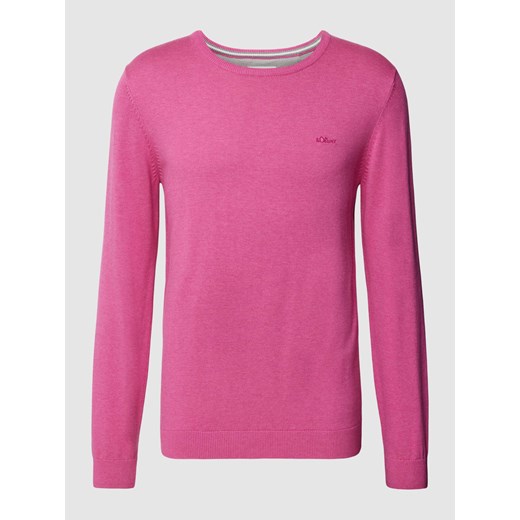 Sweter z prążkowanym ściągaczem ze sklepu Peek&Cloppenburg  w kategorii Swetry męskie - zdjęcie 168221818