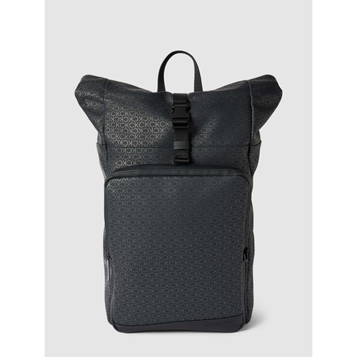 Plecak ze wzorem z logo na całej powierzchni model ‘RUBBERIZED’ One Size Peek&Cloppenburg
