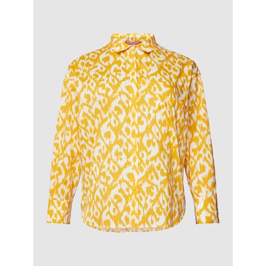 Bluzka koszulowa PLUS SIZE ze wzorem na całej powierzchni model ‘FARETRA’ Marina Rinaldi 40 promocja Peek&Cloppenburg 