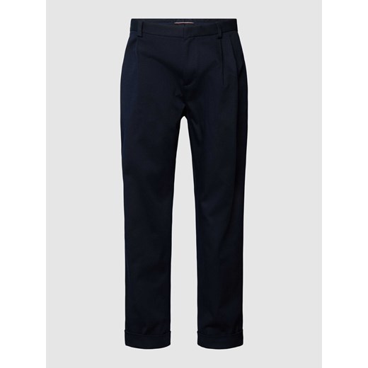 Spodnie materiałowe w kant model ‘GREENWICH’ ze sklepu Peek&Cloppenburg  w kategorii Spodnie męskie - zdjęcie 168222317