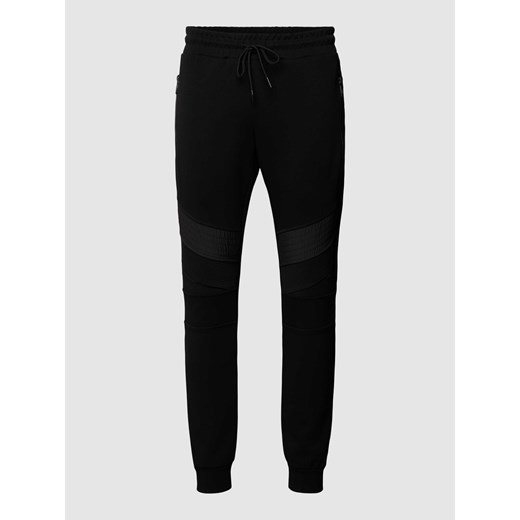 Spodnie dresowe z elastycznym ściągaczem ze sklepu Peek&Cloppenburg  w kategorii Spodnie męskie - zdjęcie 168223479