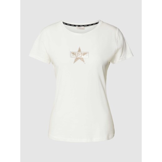 T-shirt zdobiony kamieniami ze sklepu Peek&Cloppenburg  w kategorii Bluzki damskie - zdjęcie 168223708