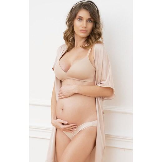 Ciążowe figi damskie mini beżowe Lux, Kolor beżowy, Rozmiar S, Italian Fashion ze sklepu Primodo w kategorii Majtki damskie - zdjęcie 168227075