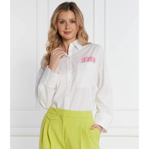 HUGO Koszula Exifa | Oversize fit ze sklepu Gomez Fashion Store w kategorii Koszule damskie - zdjęcie 168227518