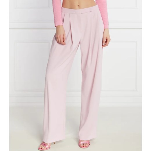 Pinko spodnie damskie różowe z elastanu 