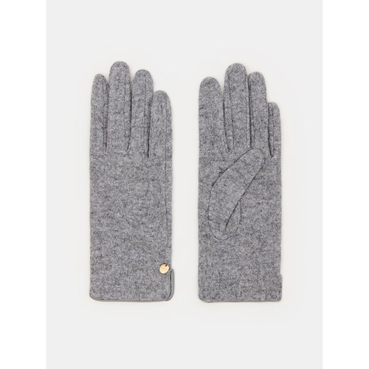 Mohito - Szare rękawiczki z wełną - szary ze sklepu Mohito w kategorii Rękawiczki damskie - zdjęcie 168230748