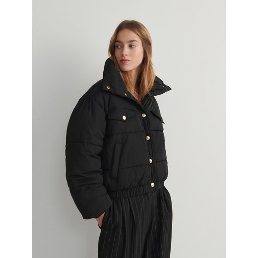 Reserved - Pikowana kurtka - czarny ze sklepu Reserved w kategorii Kurtki damskie - zdjęcie 168238917