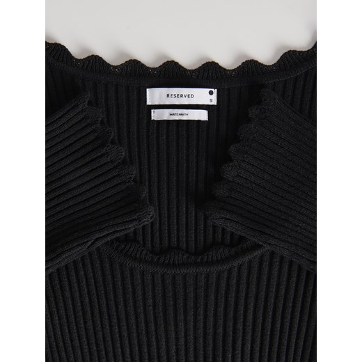 Reserved - Bluzka z wiskozy - czarny Reserved S Reserved