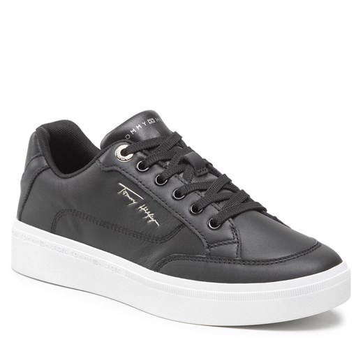 Sneakersy Tommy Hilfiger Essential Th Court Sneaker FW0FW06601 Black BDS Tommy Hilfiger 38 eobuwie.pl