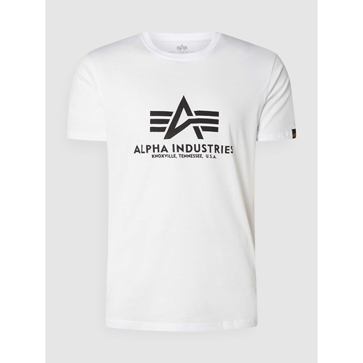 T-shirt z nadrukiem z logo Alpha Industries L Peek&Cloppenburg 