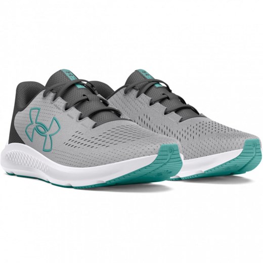 Damskie buty do biegania Under Armour UA W Charged Pursuit 3 BL - szare ze sklepu Sportstylestory.com w kategorii Buty sportowe damskie - zdjęcie 168244668