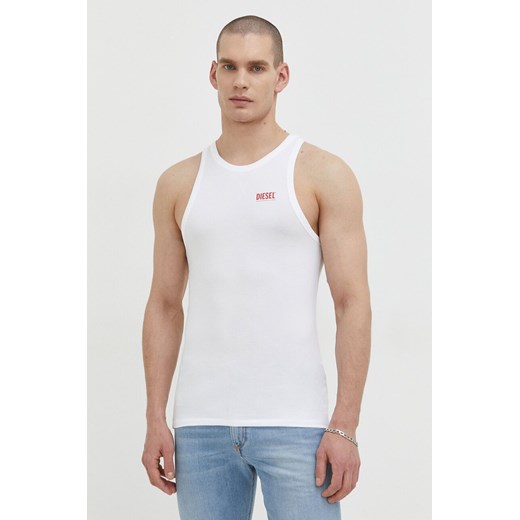 Diesel t-shirt męski kolor biały ze sklepu ANSWEAR.com w kategorii T-shirty męskie - zdjęcie 168246356