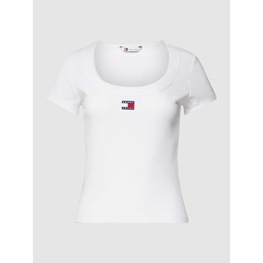 T-shirt z naszywką z logo ze sklepu Peek&Cloppenburg  w kategorii Bluzki damskie - zdjęcie 168247276