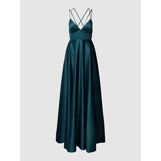 Sukienka koktajlowa ze skrzyżowanymi,cienkimi ramiączkami ze sklepu Peek&Cloppenburg  w kategorii Sukienki - zdjęcie 168247316