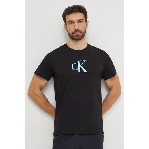 Calvin Klein t-shirt bawełniany męski kolor czarny z nadrukiem Calvin Klein S ANSWEAR.com