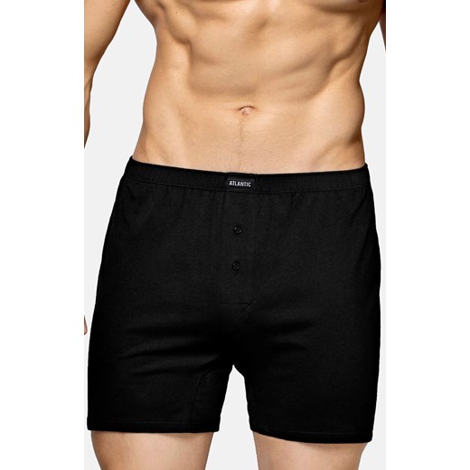 2-pack czarne luźne bokserki męskie 2BMB-003, Kolor czarny, Rozmiar M, ATLANTIC ze sklepu Intymna w kategorii Majtki męskie - zdjęcie 168253646