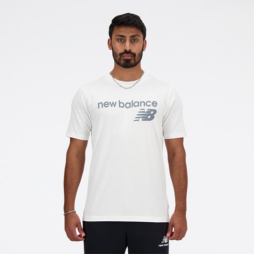 Koszulka męska New Balance MT41905WT – biała ze sklepu New Balance Poland w kategorii T-shirty męskie - zdjęcie 168253696