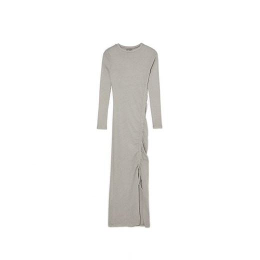 Cropp - Szara sukienka z długim rękawem - jasny szary ze sklepu Cropp w kategorii Sukienki - zdjęcie 168254117