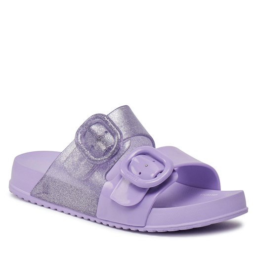 Klapki Melissa Mini Melissa Cozy Slide Inf 35685 Lilac/Glitter AV386 Melissa 31 eobuwie.pl