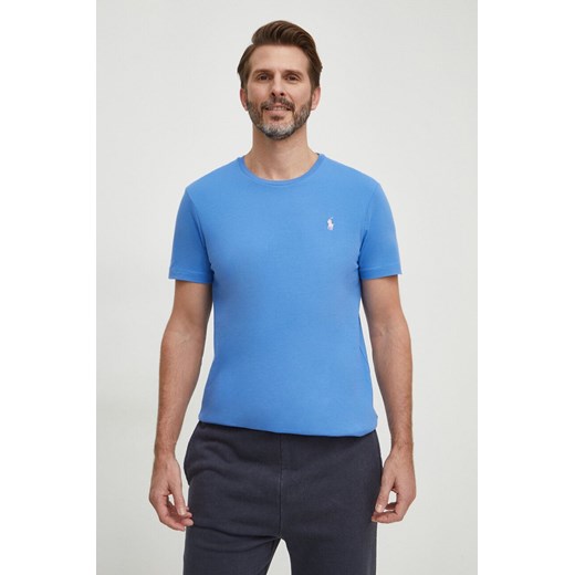 Polo Ralph Lauren t-shirt bawełniany kolor niebieski 710671438 ze sklepu ANSWEAR.com w kategorii T-shirty męskie - zdjęcie 168256077