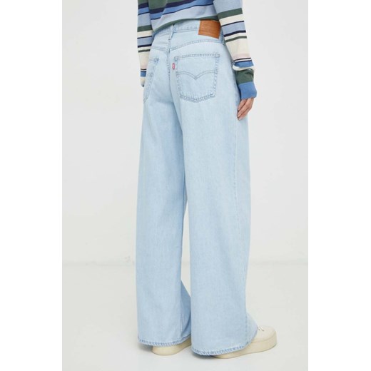 Levi&apos;s jeansy BAGGY WIDE LEG damskie kolor niebieski 28/30 ANSWEAR.com