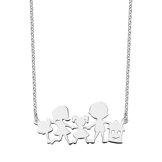 Naszyjnik srebrny - mama - Simple Simple - Biżuteria Yes One Size okazyjna cena YES.pl